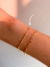 Pulseira Veneziana com Bola Lisa | Banhado a Ouro - comprar online