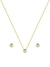 Conjunto Ponto de Luz Aqua M | Banhado a Ouro