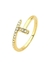 Anel Prego Cravejado | Banhado a Ouro - comprar online