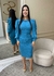 Vestido Neide - Azul - Sara Carvalho Brand