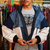 Chaqueta mini supra en escala de blancos con jean con nueve bolsillos a partir de material recuperado - tienda en línea