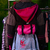 Chaqueta mini supra en escala de rosados y cafés con nueve bolsillos a partir de material recuperado - tienda en línea