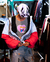 Chaqueta oversize supra en escala de jean y rosado con nueve bolsillos a partir de material recuperado