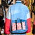 Chaqueta oversize supra en escala de jean y rosado con nueve bolsillos a partir de material recuperado - TRANS