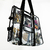 Totebag transparente con diseño de basura textil en internet