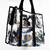 Totebag transparente con diseño de basura textil - TRANS