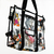 Totebag transparente con diseño de basura textil