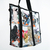 Totebag transparente con diseño de basura textil - comprar en línea