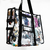 Totebag transparente con diseño de basura textil - tienda en línea