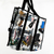 Totebag transparente con diseño de basura textil - comprar en línea