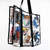 Imagen de Totebag transparente con diseño de basura textil