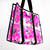 Totebag transparente con plumas rosadas - comprar en línea