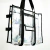 Totebag transparente con rombos plateados - comprar en línea