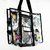 Totebag transparente con diseño de basura textil en internet