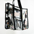 Totebag transparente con diseño de basura textil - tienda en línea