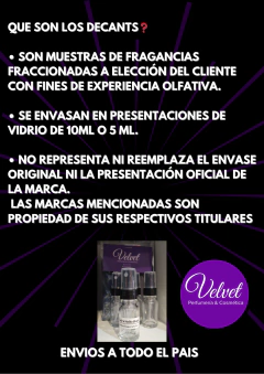 COMBO 5 DECANTS DE 10ML c/u SURTIDOS A ELECCION - comprar online