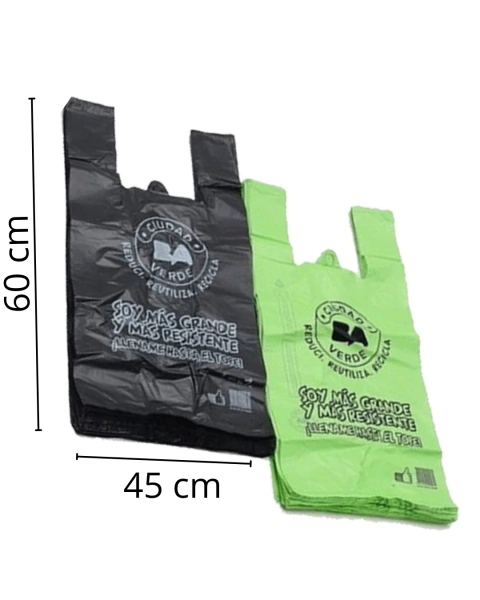 BOLSA CAMISETA 45 X 60 CIUDAD X PAQ