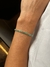 Pulseira Riviera Ouro Branco 18k com Esmeraldas