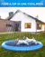 150/170cm verão pet piscina inflável água sprinkler almofada jogar esteira de