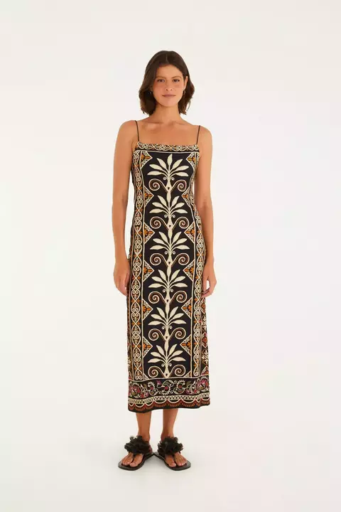 Vestido Farm Midi Adriele - Verão 2026