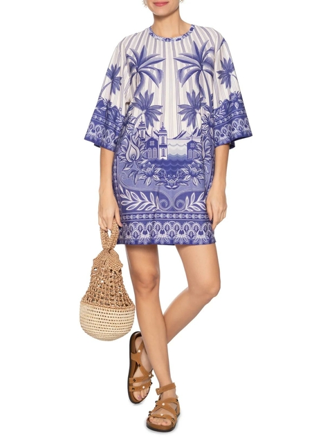 Vestido Farm T-Shirt Big Afeto Tropical - Verão 2026