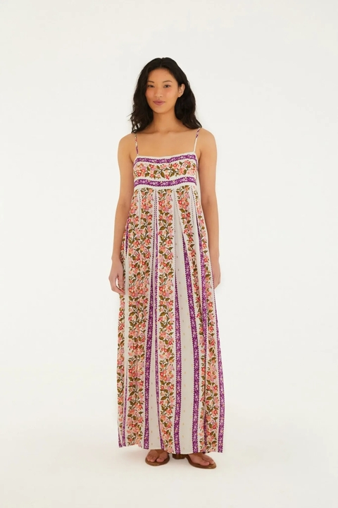 Vestido Farm cropped beleza romântica