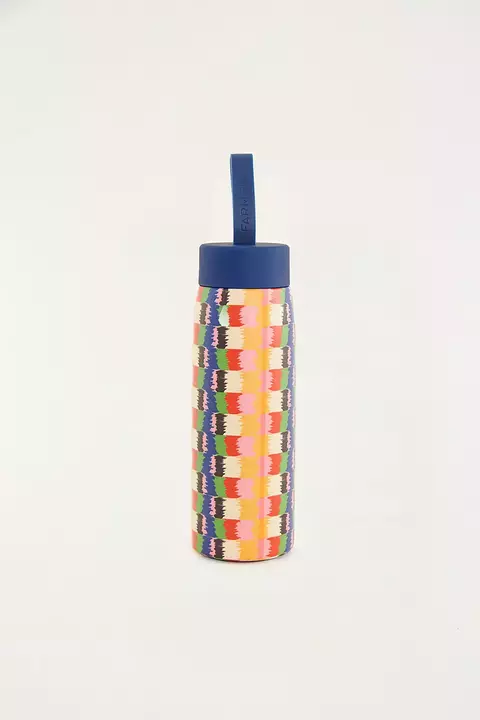 Garrafa Farm Que Sede 500ml Quadriculado Bosque dos Pássaros - Verão 2026