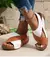 Sandália de Verão Peep Toe – Salto Anabela Super Confortável na internet