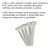 1930 - ABRAÇADEIRA NYLON 2,5*100MM BRANCO - loja do arabe
