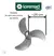 1811 - HELICE VENTILADOR LOREN SID 60 3 PAS TURBO M2 PRATA- ORIGINAL (2596 na internet