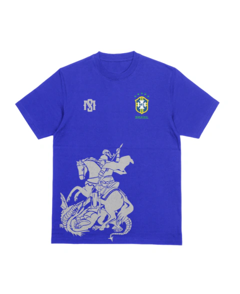 Camiseta Oversized São Jorge Azul