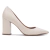 SCARPIN LIALINE COURO SALTO ALTO GROSSO NUDE