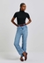 BLUSA BÁSICA GOLA ALTA EM RIBANA CANELADA PRETO - HERING - Menina Luz
