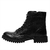 Bota Coturno Couro Preto Tratorada Cadarço - loja online
