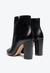 BOTA TRIANGLE SALTO BLOCO COURO PRETA - comprar online