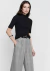 BLUSA CANELADA GOLA ALTA PRETA - DZARM - comprar online