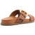 PAPETE AREZZO MARROM TIRAS CRUZADAS FIVELA - comprar online