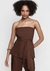 BLUSA TOMARA QUE CAIA DZARM MARROM