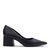 SCARPIN COURO LILITH BICO FINO LIA LINE SALTO BLOCO