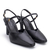 SCARPIN COURO ELFIEE SLINGBACK SALTO ALTO PRETO - LIALINE - Menina Luz