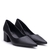 SCARPIN COURO LILITH BICO FINO LIA LINE SALTO BLOCO - loja online