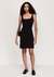 VESTIDO EM MALHA CURTO PRETO EM MODELAGEM RETA - DZARM