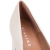 SCARPIN LIALINE COURO SALTO ALTO GROSSO NUDE - Menina Luz