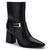 BOTA LIALINE CANO MÉDIO EM COURO PRETA - comprar online