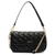 BOLSA TIRACOLO MATELASSE TRIANGULAR PRETA