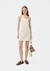 VESTIDO CREME MANTEIGA CURTO COM LAPELAS - HERING