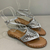 SANDALIA LIALINE PRATA PARTE SUPERIOR COURO NATURAL - comprar online