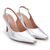 SCARPIN LIALINE COURO BEATRICE SLINGBACK SALTO ALTO PRATA - loja online