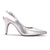SCARPIN LIALINE COURO BEATRICE SLINGBACK SALTO ALTO PRATA