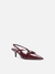 SCARPIN AREZZO BORDO VERNIZ SALTO MÉDIO - comprar online